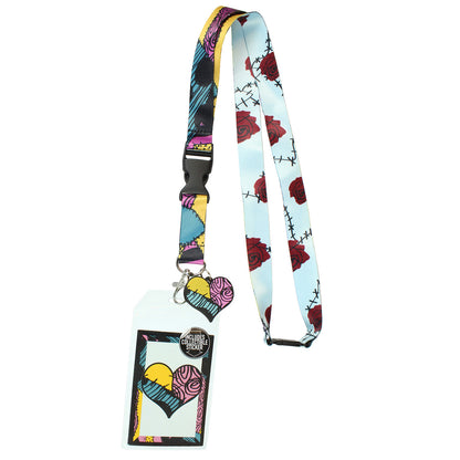 Nightmare Before Christmas Sally ID Lanyard Badge Holder With 1.5" Charm Pendant