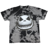 Nightmare Before Christmas T Shirt Mens Jack Front And Back Tie Dye Tee (XXL)