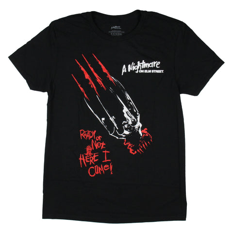 A Nightmare on Elm Street Movie Men's Ready or Not Freddy's Glove T-Shirt