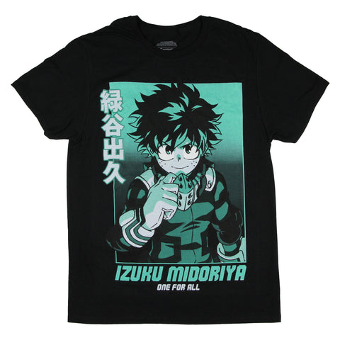My Hero Academia Men's Izuku Midoriya One For All Anime T-Shirt