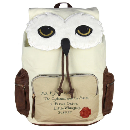 Harry Potter Backpack Hedwig Owl Hogwarts Letter Rucksack Bag w/ Laptop Sleeve