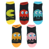 Pacman Arcade Classic Video Game 5 Pack Ankle Socks