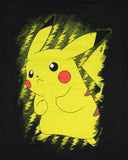 Pokemon Men's Pikachu Lightning Bolt Battle Stance Adult Long Sleeve T-Shirt