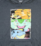 Pokemon Men's Distortion Box Charizard Venusaur Blastoise Pullover Hoodie