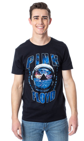 Pink Floyd Men's The Dark Side Of The Moon Astronaut Helmet Pyramid T-Shirt