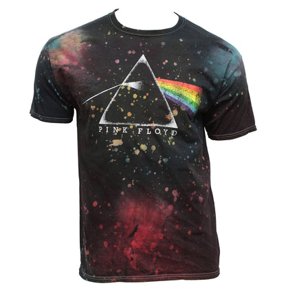Pink Floyd Men's Dark Side Of The Moon Prism Splatter Dye Adult T-Shirt