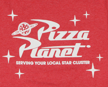 Disney Women's Toy Story Pizza Planet Logo Stars Adult Short Sleeve T-Shirt (M)