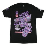 Sanrio Kuromi Women's Racing Collage Design Boyfriend Fit T-Shirt