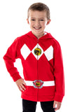 The Power Rangers Boys Mesh Face Covering Full-Zip Costume Hoodie