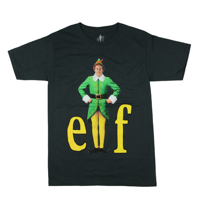 Elf T-Shirt Men's Buddy Movie Logo Design Short Sleeve Tee