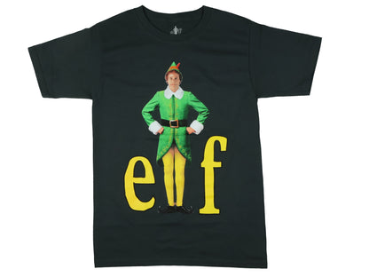 Elf T-Shirt Men's Buddy Movie Logo Design Short Sleeve Tee