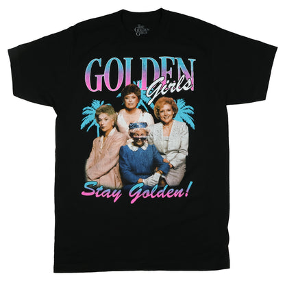 Golden Girls T-Shirt Stay Golden Distressed Photo Design Tee