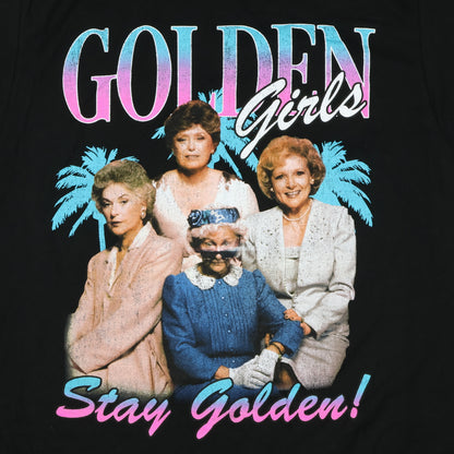 Golden Girls T-Shirt Stay Golden Distressed Photo Design Tee