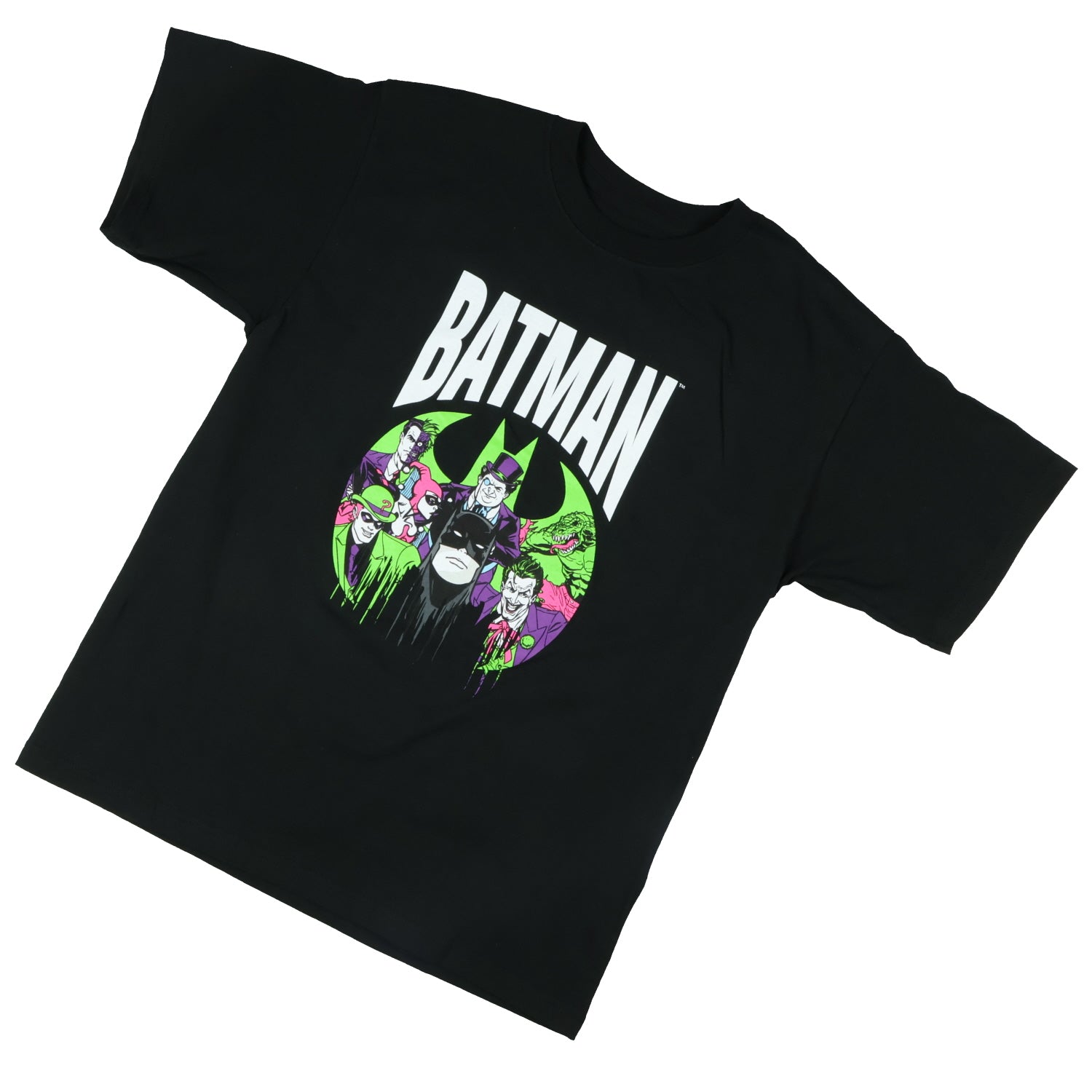 DC Comics Batman T-Shirt Boys' Retro Villains Design Graphic Print Tee