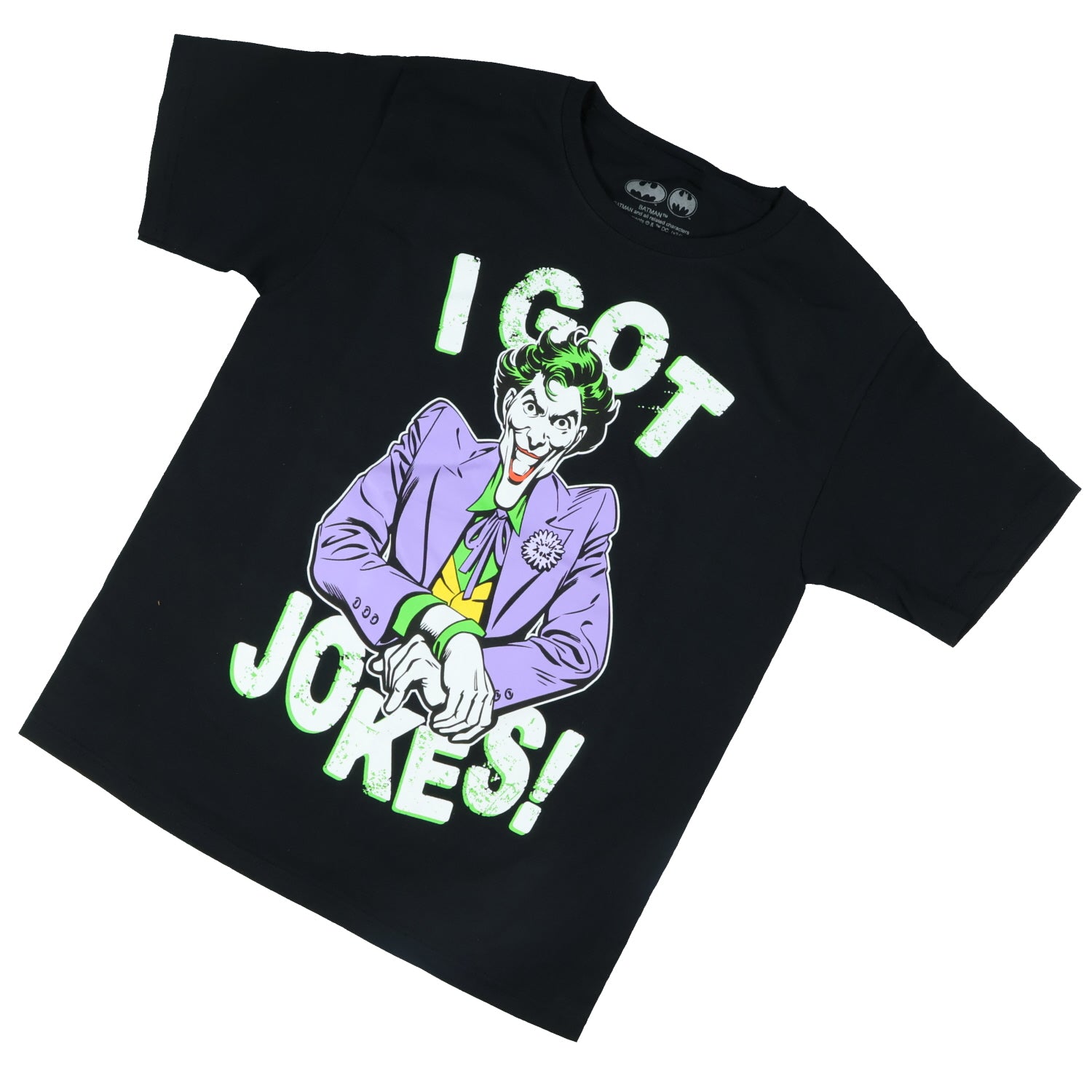 Batman T-Shirt Boys' The Joker I Got Jokes! Short-Sleeved Graphic Top