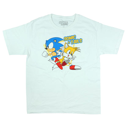 Sonic The Hedgehog T-Shirt Boys' Sonic & Tails Graphic Print Tee