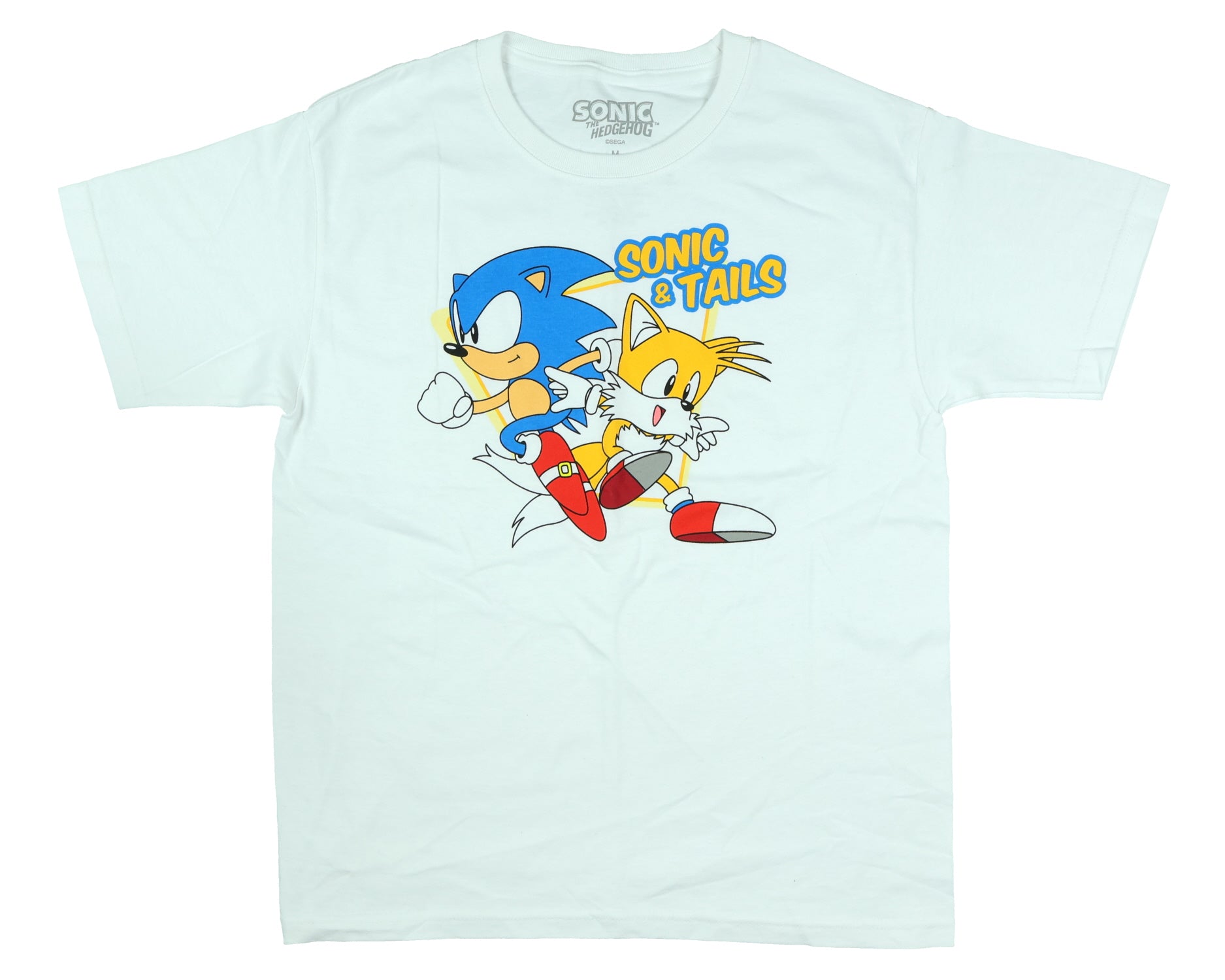 Sonic The Hedgehog T-Shirt Boys' Sonic & Tails Graphic Print Tee