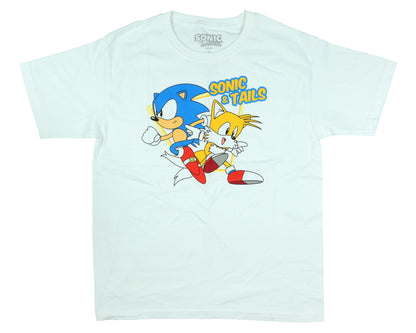 Sonic The Hedgehog T-Shirt Boys' Sonic & Tails Graphic Print Tee