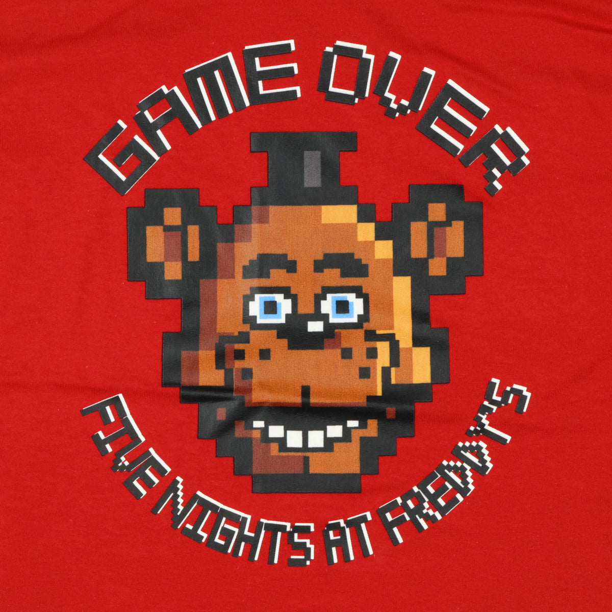 Five Nights At Freddy's T-Shirt Boys' Game Over Pixelated Design Tee