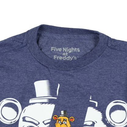 Five Nights At Freddy's T-Shirt Boys' Split Face Design Short Sleeve Top
