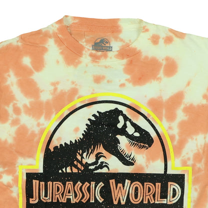 Jurassic World T-Shirt Boys' Tie-Dyed Logo Design Graphic Print Tee
