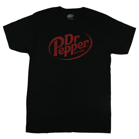 Dr Pepper T-Shirt Men's Cherry Soda Logo Design Graphic Print Tee
