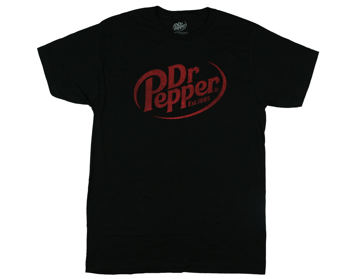 Dr Pepper T-Shirt Men's Cherry Soda Logo Design Graphic Print Tee