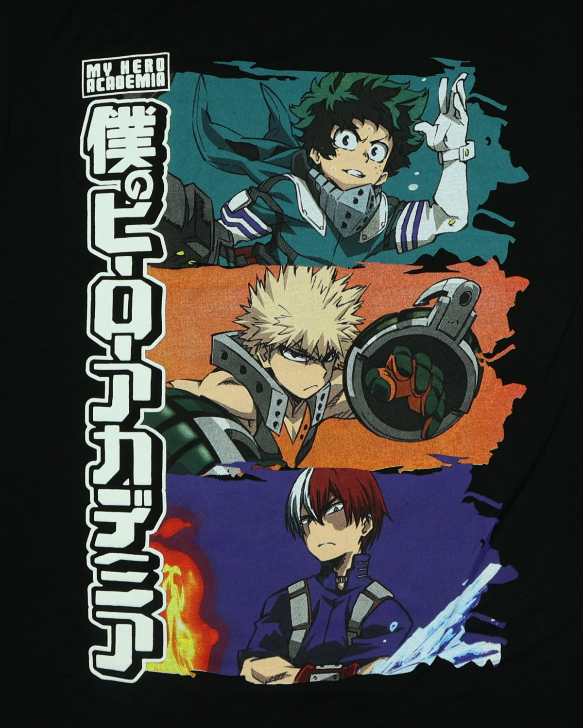 My Hero Academia Men's T-Shirt Stacked Character Scenes Graphic Print Tee
