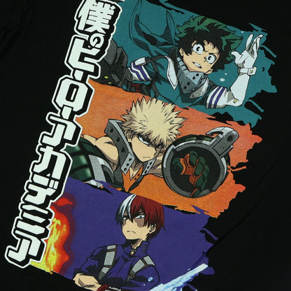 My Hero Academia Men's T-Shirt Stacked Character Scenes Graphic Print Tee