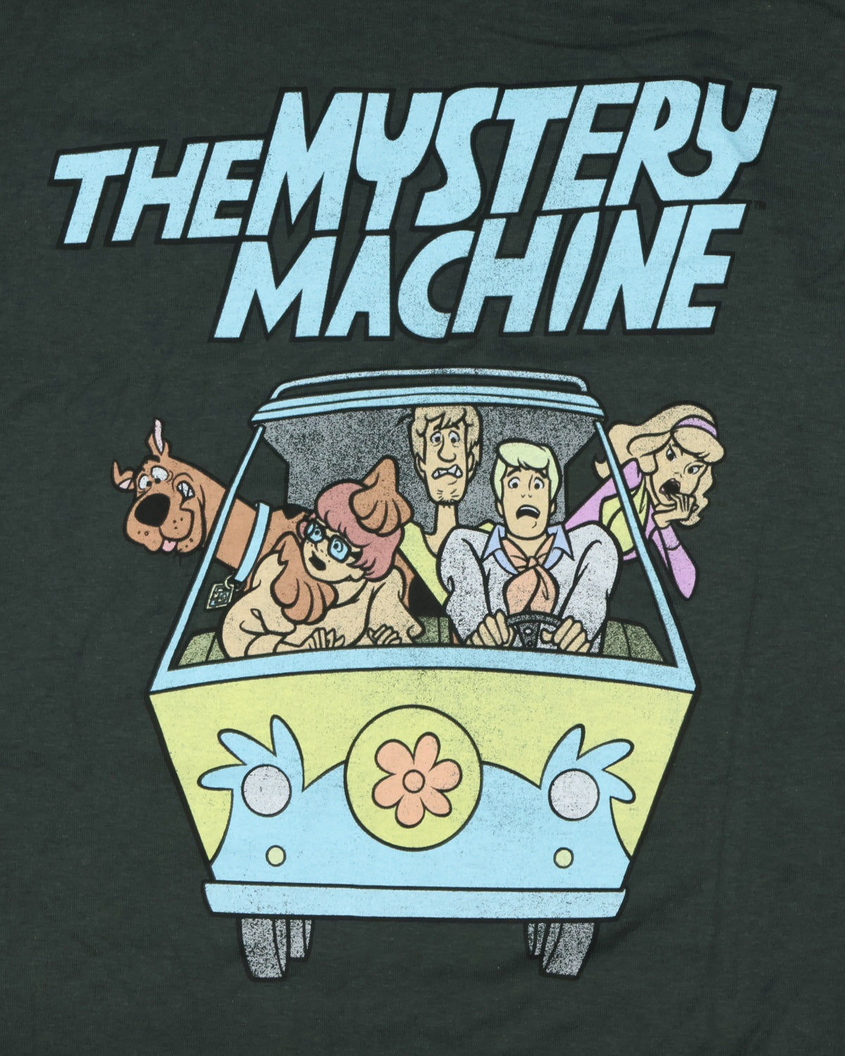 Scooby-Doo T-Shirt Men's Distressed Mystery Machine Design Tee