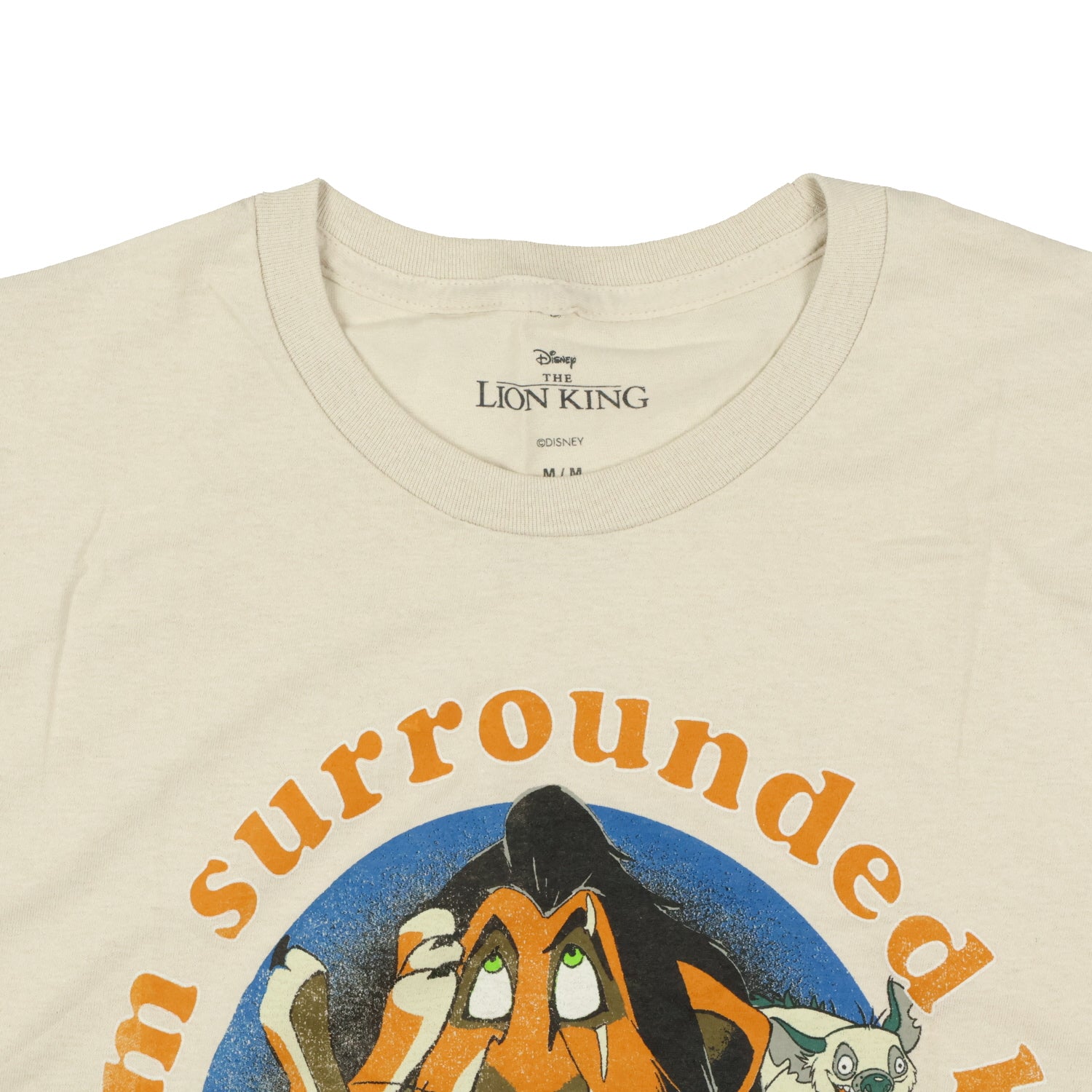 Disney The Lion King Shirt Men's Scar I'm Surrounded By Idiots Short Sleeve Tee