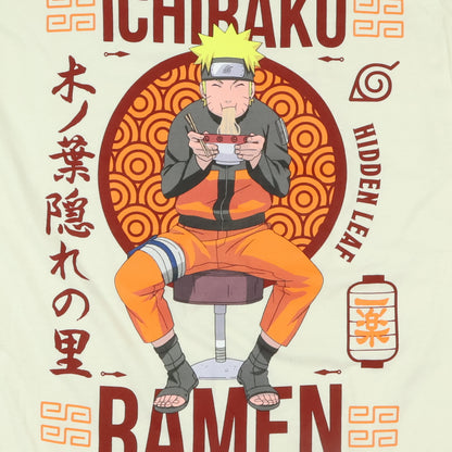 Naruto T-Shirt Men's Ichiraku Hidden Leaf Ramen Short Sleeve Tee