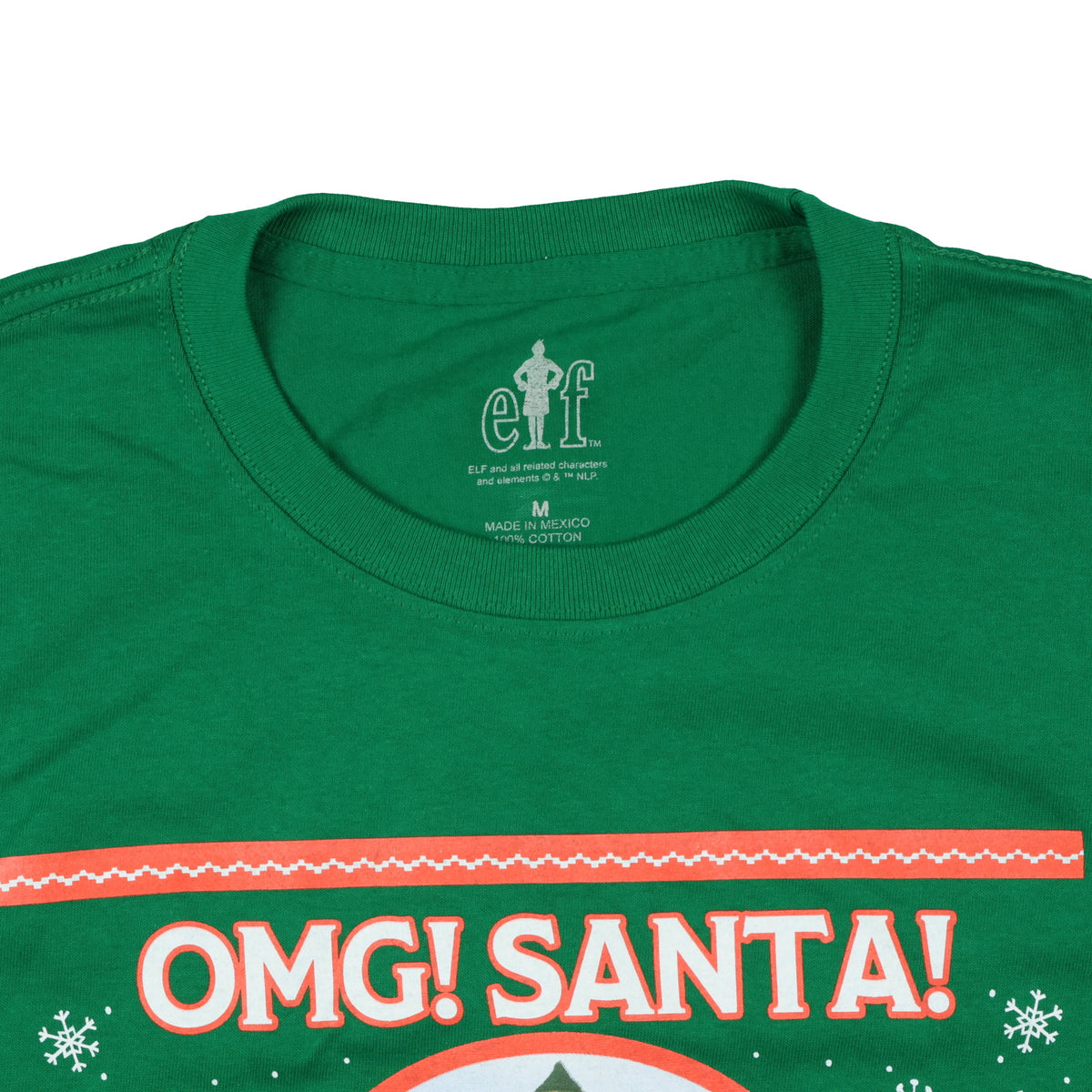 Elf Buddy T-Shirt Men's OMG Santa I know Him Holiday Tee