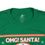 Elf Buddy T-Shirt Men's OMG Santa I know Him Holiday Tee