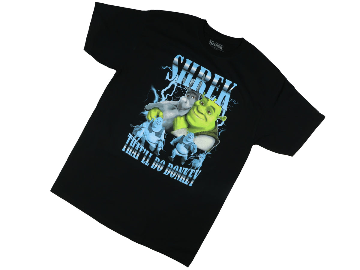 DreamWorks Shrek T-Shirt Men's That'll Do Donkey Graphic Print Crewneck Tee