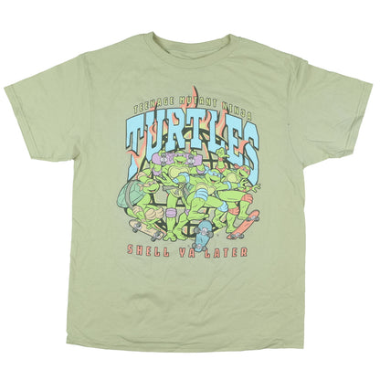 Teenage Mutant Ninja Turtles TMNT Shirt Shell Ya Latter Sort Sleeve Top