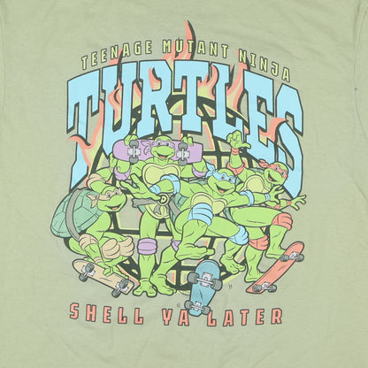 Teenage Mutant Ninja Turtles TMNT Shirt Shell Ya Latter Sort Sleeve Top