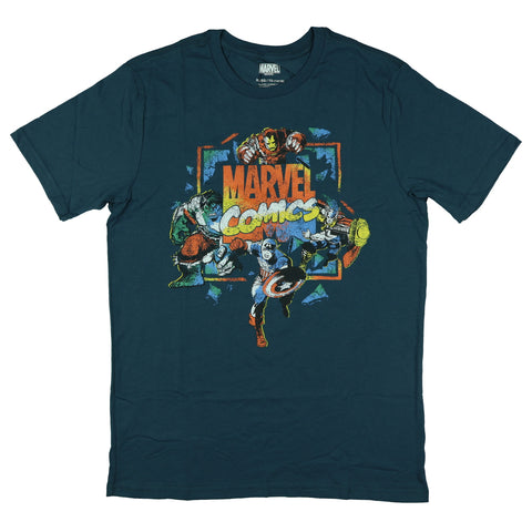 Marvel Comics Shirt Boy's Captain America Thor Hulk Short Sleeve Top