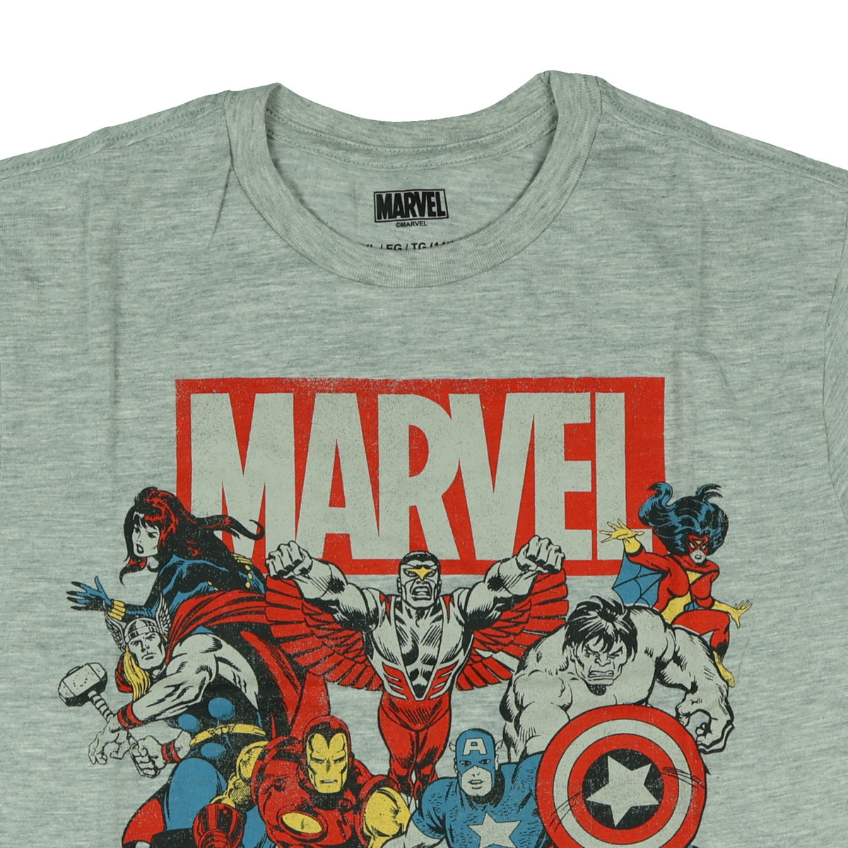 Marvel Shirt Boy's Falcon Captain America Thor Black Widow Short Sleeve top