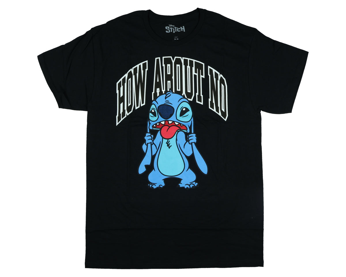 Disney Lilo and Stitch T-Shirt Men's Stitch How About No Tee