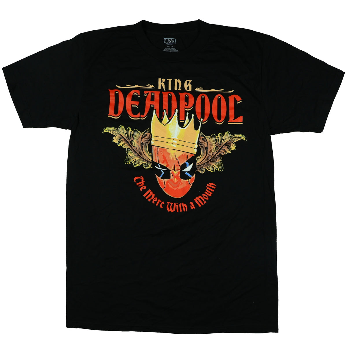Deadpool T-Shirt Men's King Deadpool Merc With A Mouth Short Sleeve Top