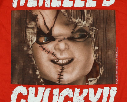 Chucky T-Shirt Men's Hereeee's Chucky Meme Short Sleeve Graphic Top