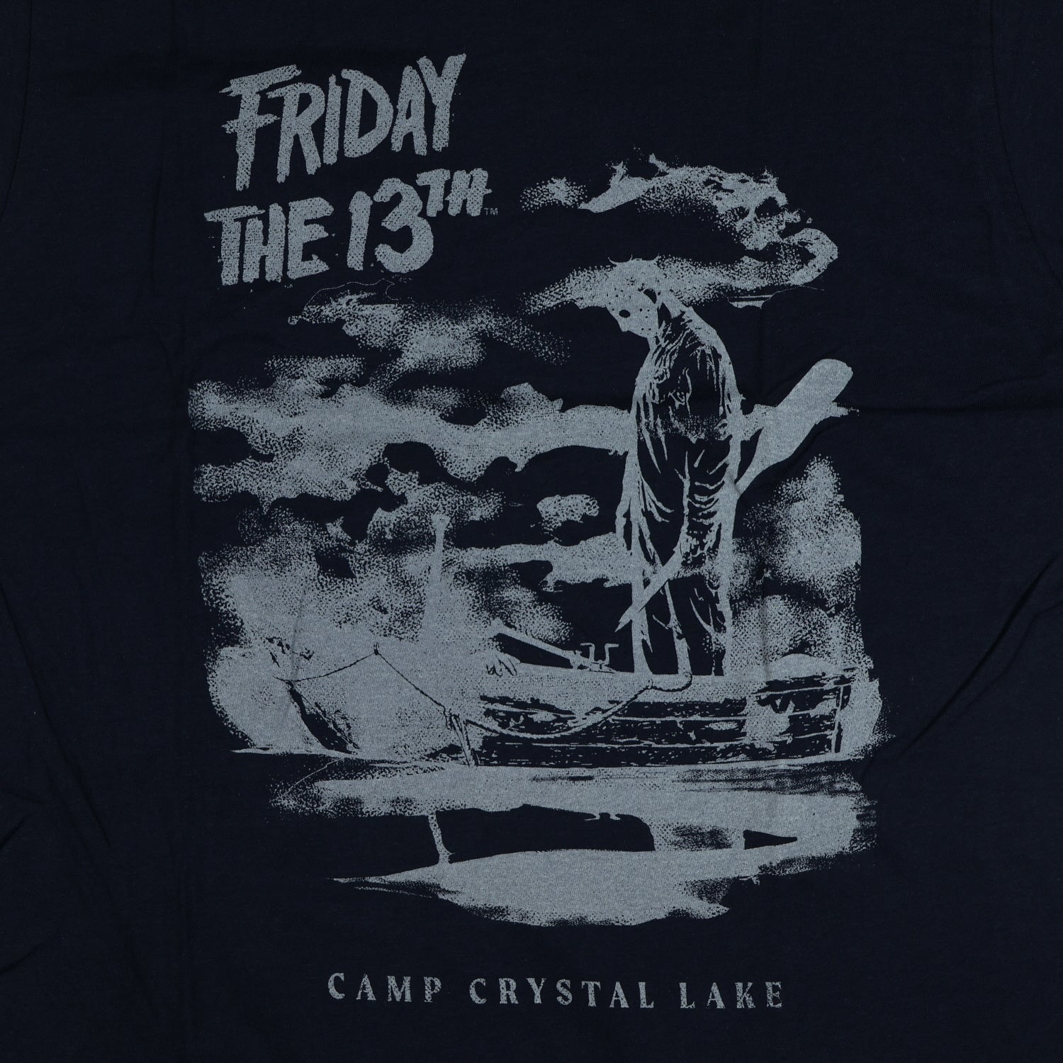 Friday The 13th T-Shirt Men's Camp Crystal Lake Eerie Scene Graphic Tee