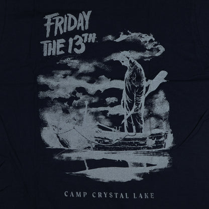Friday The 13th T-Shirt Men's Camp Crystal Lake Eerie Scene Graphic Tee