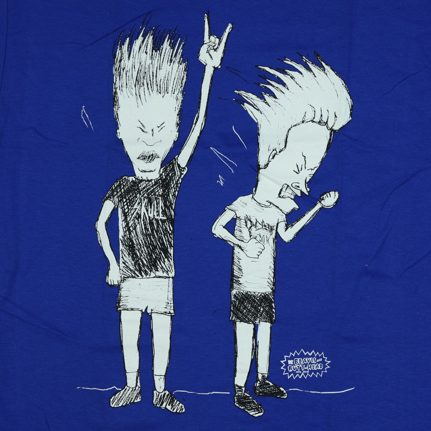 Beavis and Butt-Head Shirt Men's Rocking Out Short Sleeve Graphic Tee