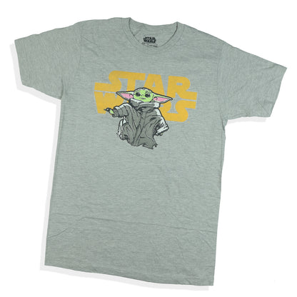 Star Wars The Mandalorian Shirt Men's Grogu Short Sleeve Graphic Tee