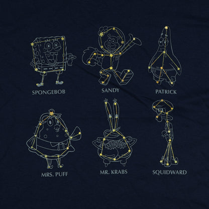 SpongeBob SquarePants Cropped Junior Women's Constellations T-Shirt