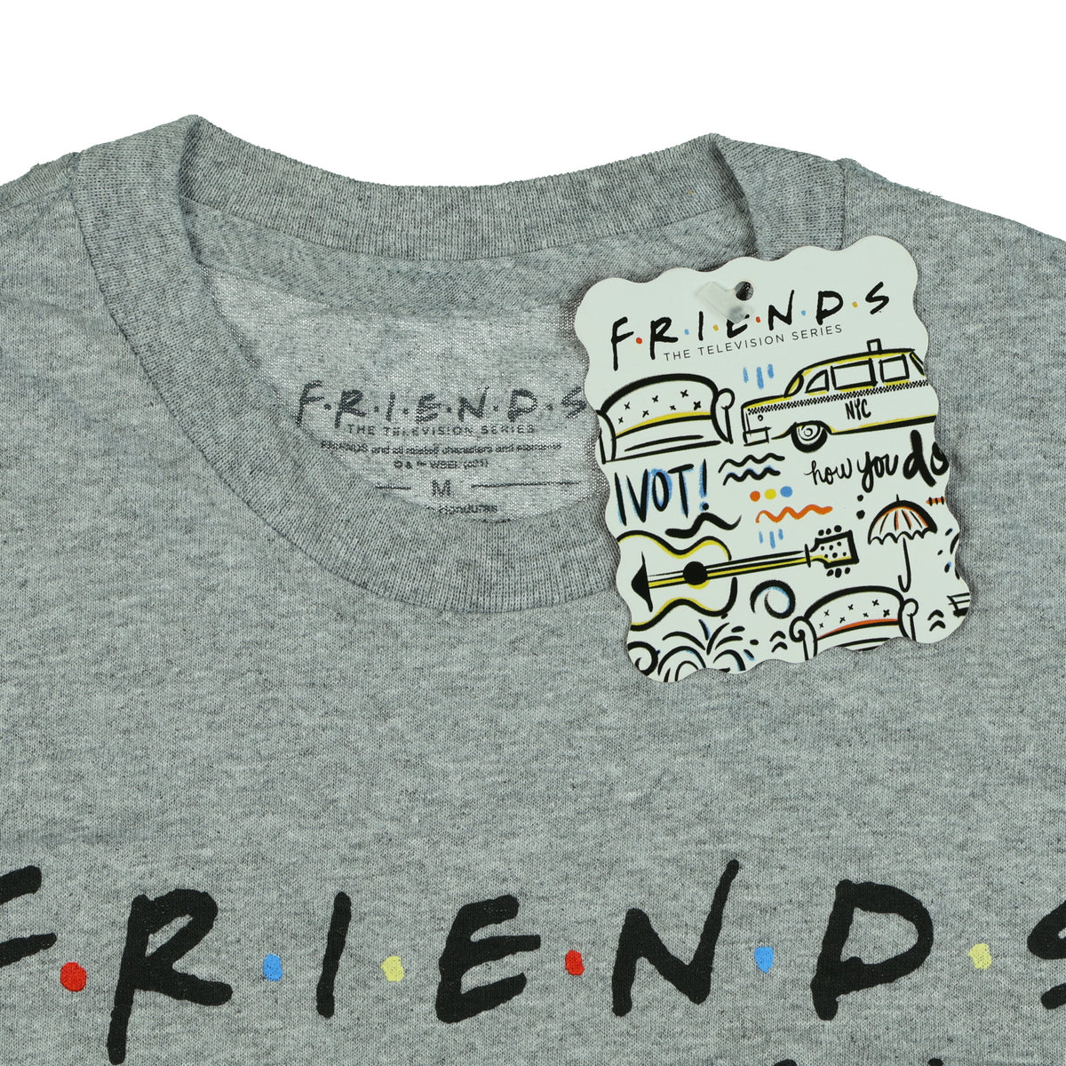 Friends T-Shirt Men's The Television Series Cast Photo Short Sleeve Tee