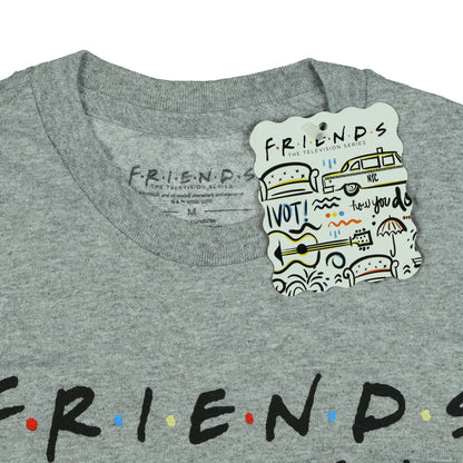 Friends T-Shirt Men's The Television Series Cast Photo Short Sleeve Tee