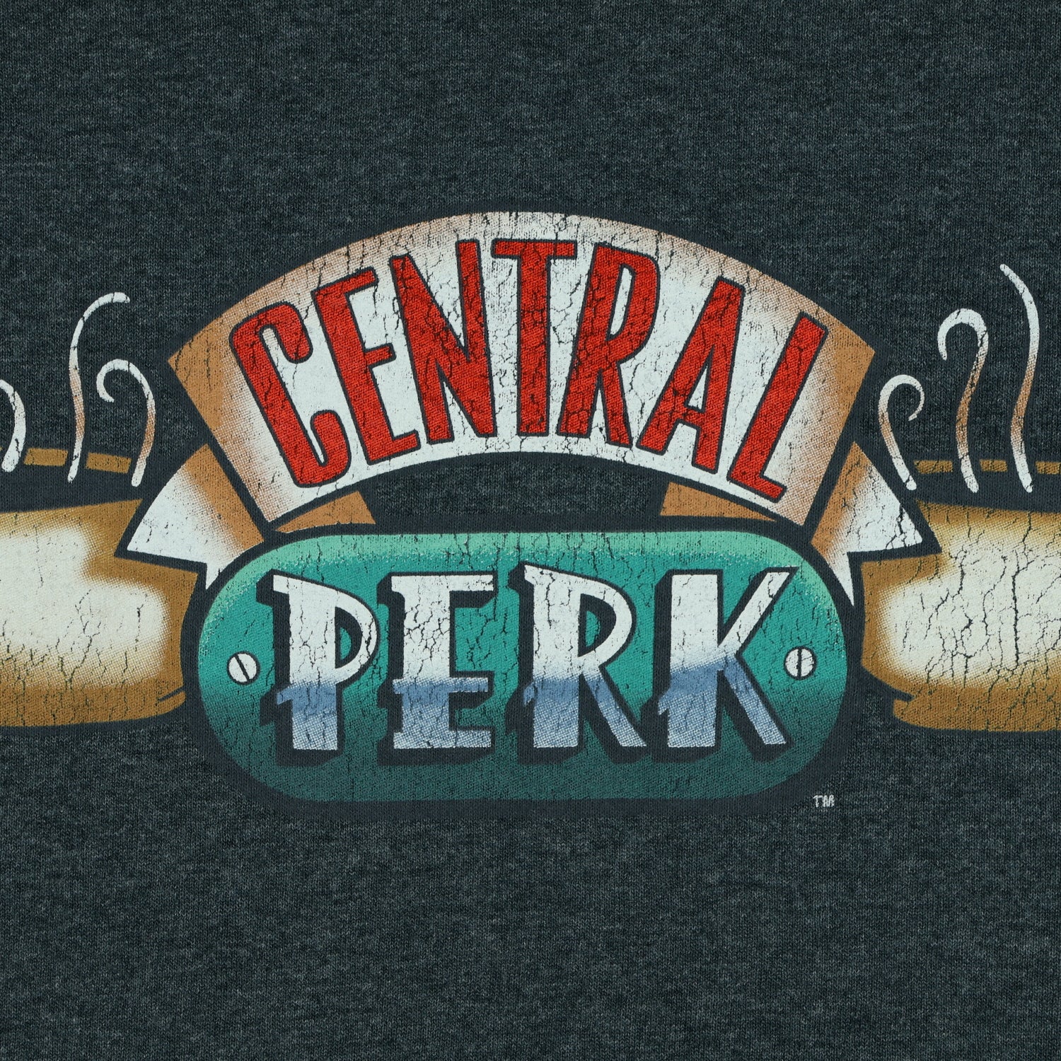 Friends T-Shirt Men's Central Perk Coffee Shop Short Sleeve Graphic Top